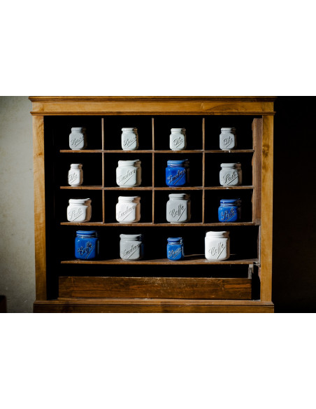 BARATTOLO "SALE" H13CM "OSTERIA" BLU