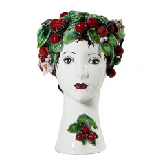 FRAUENKOPF-VASE KIRSCHEN