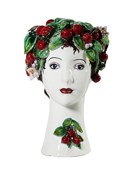 FRAUENKOPF-VASE KIRSCHEN