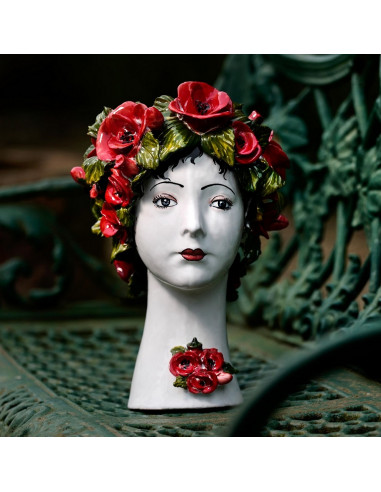 FRAUENKOPF-VASE MOHN