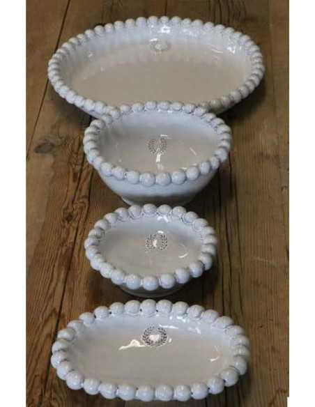 VASSOIO ROT "COLLANA" D 37CM BIANCO