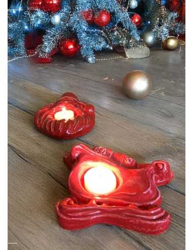 TEA-LIGHT TÜR WEIHNACHTSMANN