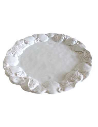 PIATTO PRESENTAZIONE 33CM "MELOGRANO" BIANCO